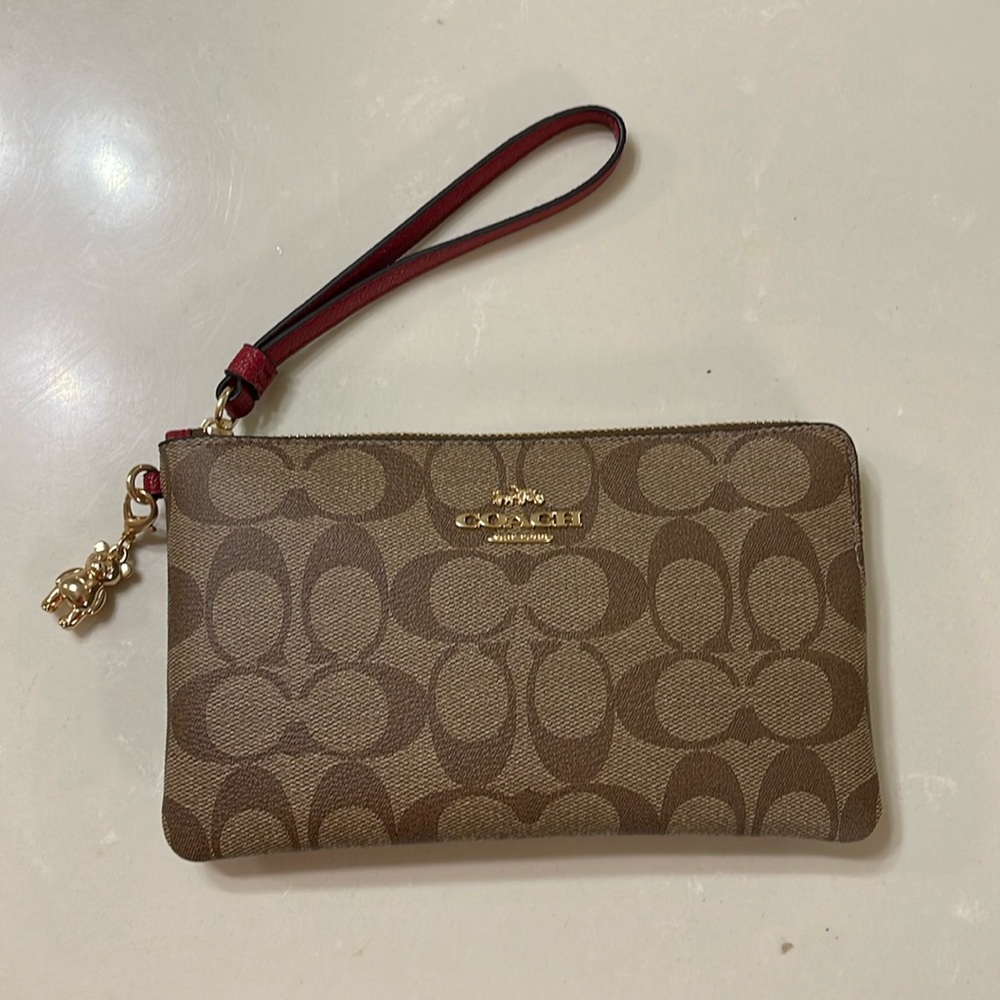 Coach coins purse authentic genuine teddy bears collection